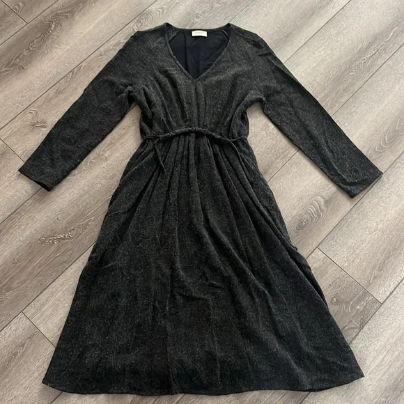 Louizon Paris midi wool blend dress grey size small - Picture 2 of 7